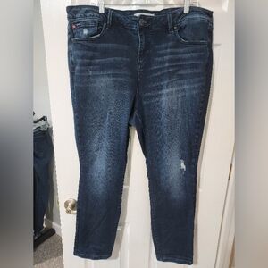 Women's Skinny Jeans in Dark Blue